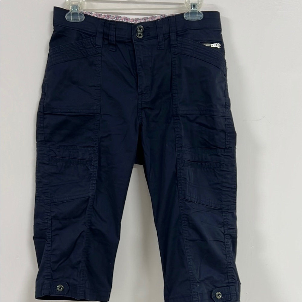 Lee Women's Navy Cargo Shorts